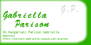 gabriella parison business card